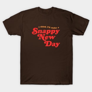 Snappy New Day - Mr. Rogers inspired retro design by KellyDesignCompany T-Shirt